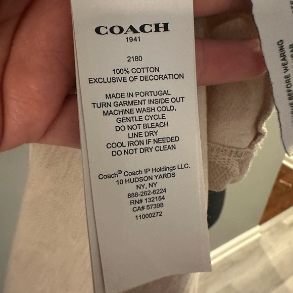 Coach Pink and Tan Short Sleeve Tees with Bold Love Design - Picture 6 of 7